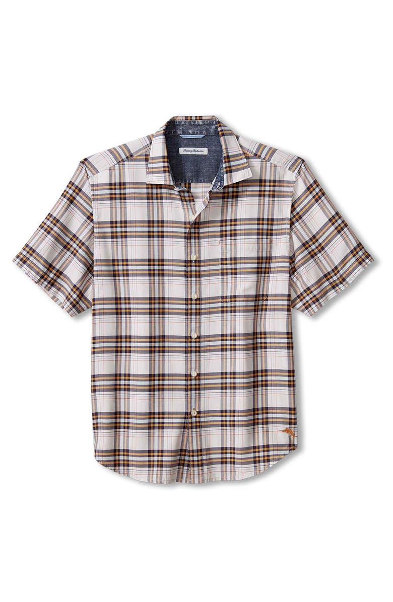 Tommy Bahama Bondi Beach Plaid Short Sleeve Button-Up Shirt, Main, color, 