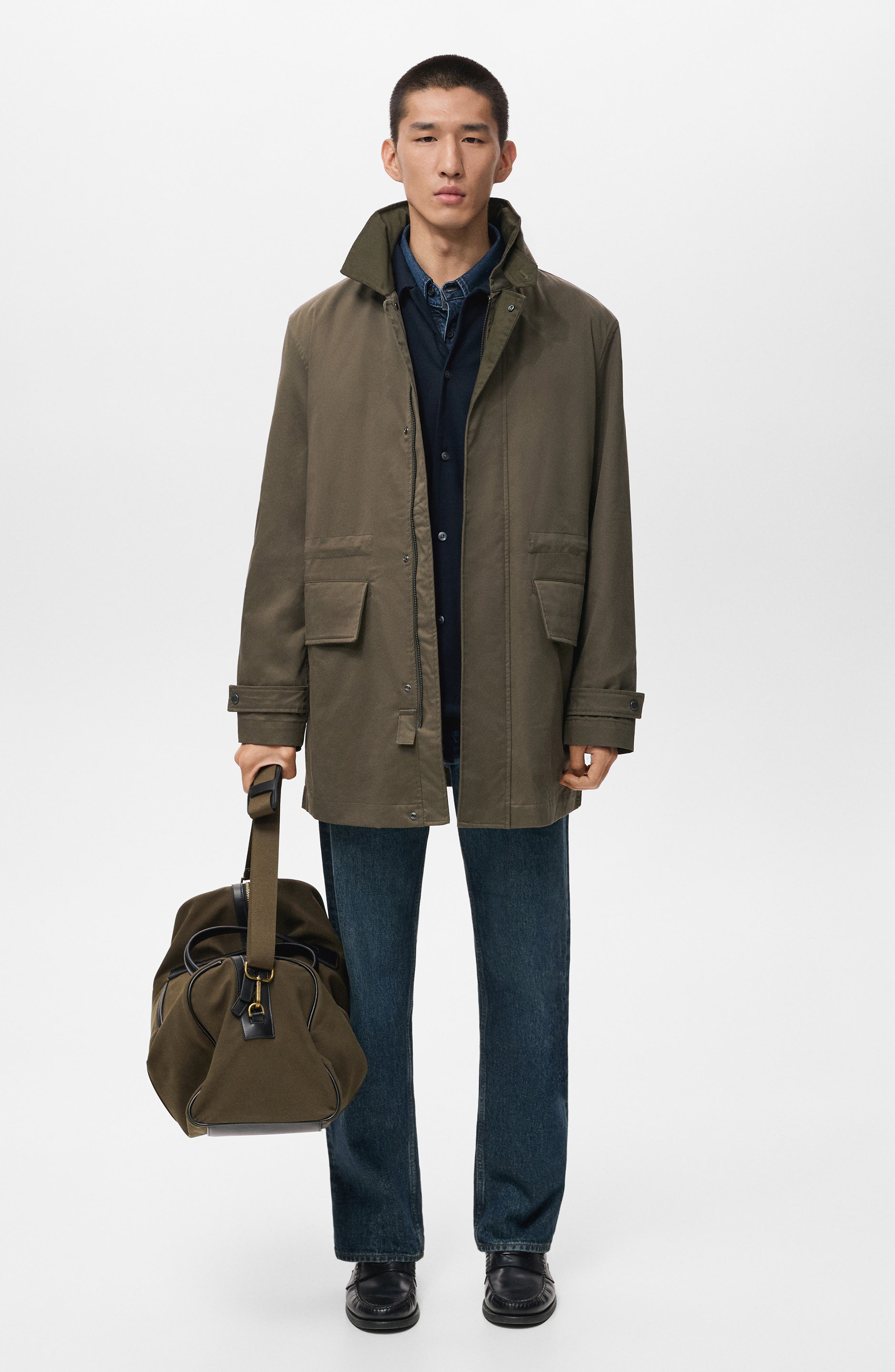 Water Repellent Barn Jacket with Removable Quilted Vest - image 2