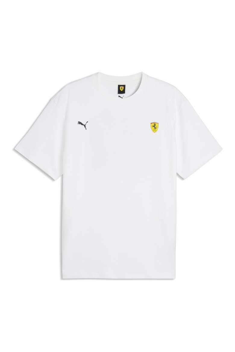 Ferrari Miami Cotton Graphic T-Shirt, Alternate, color, PUMA WHITE