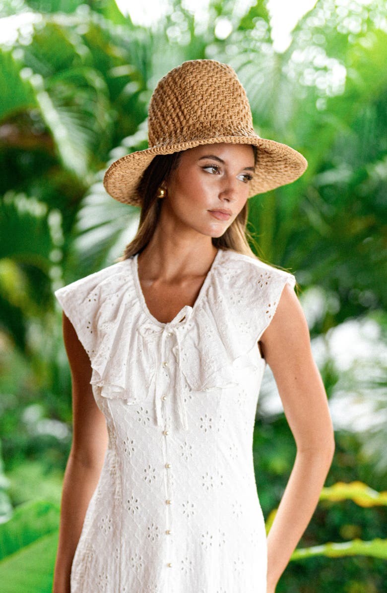 BRUNNA.CO The Nina Raffia Hat, Alternate, color, Beige