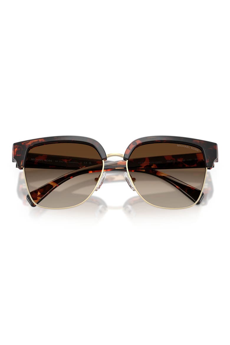 St. Eustatius 56mm Square Sunglasses, Alternate, color, DARK TORTOISE / SMOKE GRADIENT