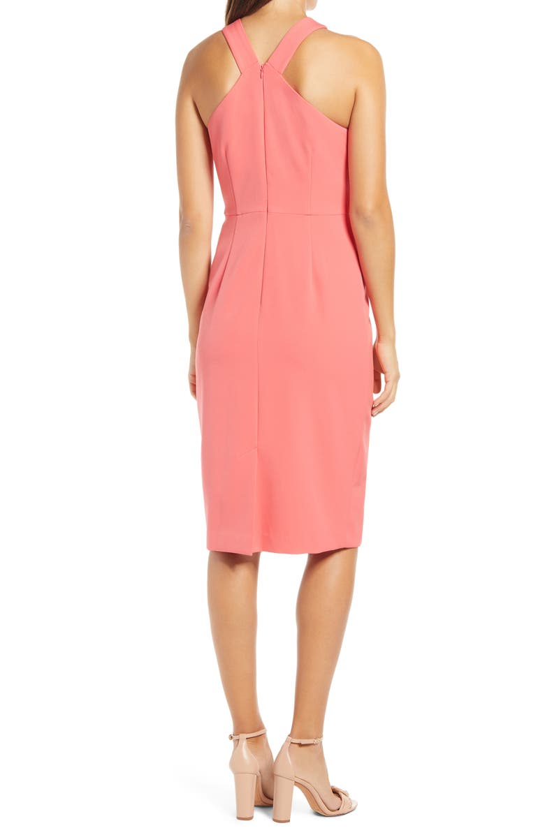 Vince Camuto Halter Neck Sleeveless Dress, Alternate, color,