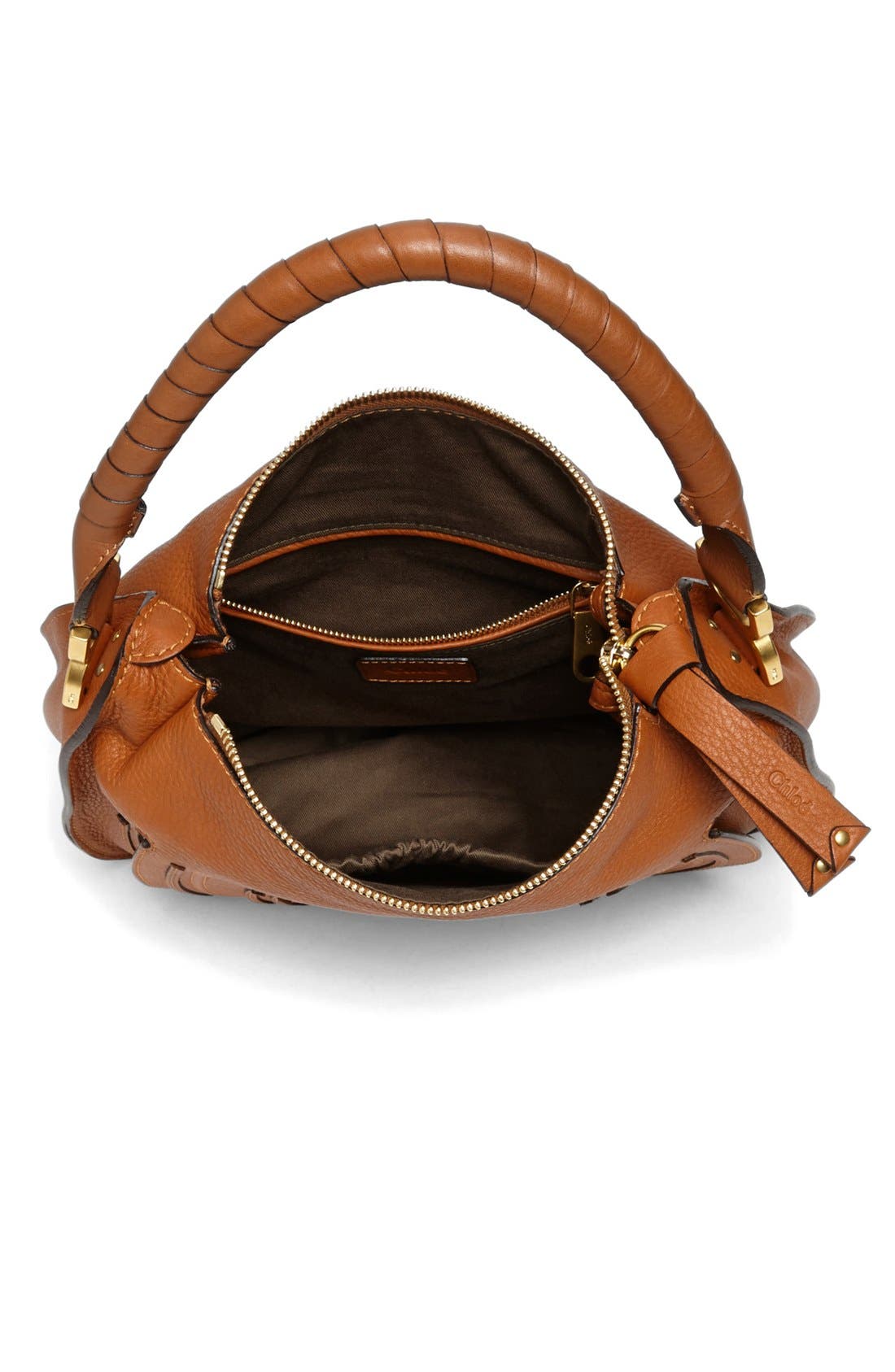 'Marcie - Medium' Leather Hobo, Alternate, color, TAN