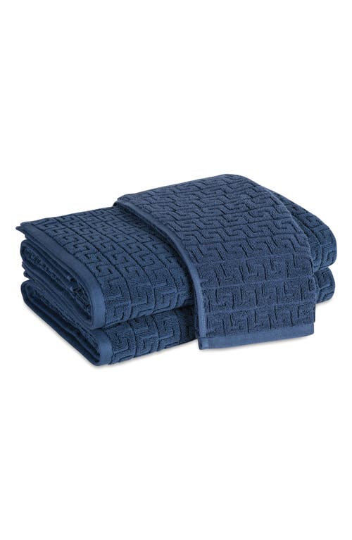 Matouk Athena Hand Towel In Navy