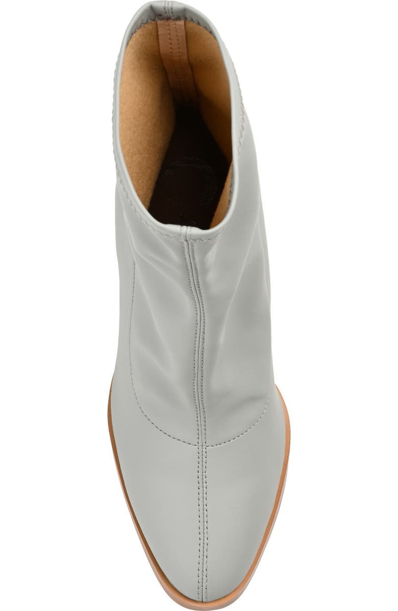 Journee Collection Gizzel Stiletto Sock Bootie, Alternate, color, Grey