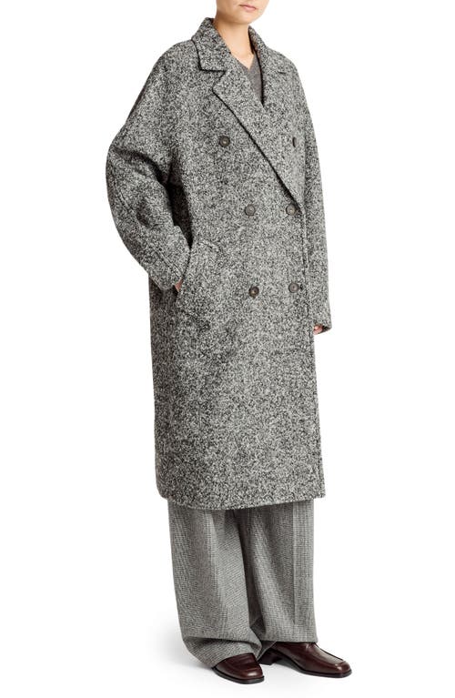 Vince Marled Overcoat In Gray