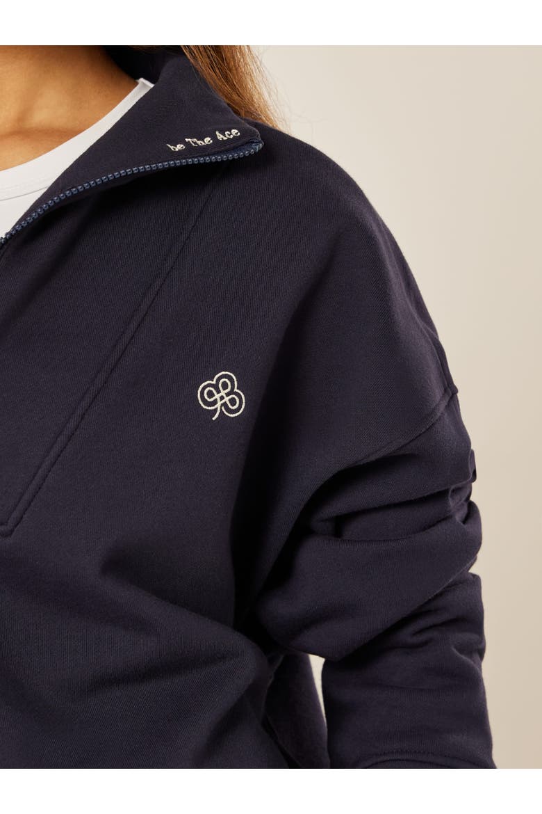 Varsity Athletica Quarter Zip Sweatshirt, Alternate, color, Midnight