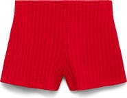 MANGO Straight Knit Shorts