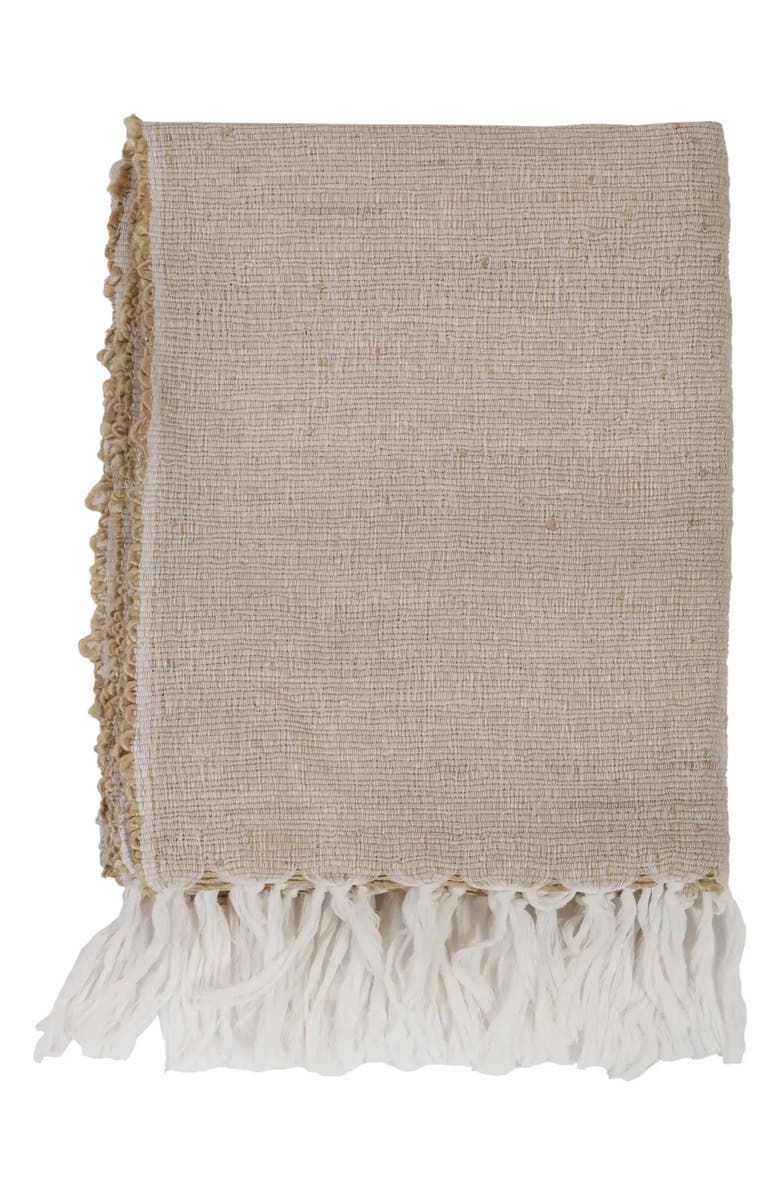 Pom Pom at Home Athena Throw Blanket, Main, color, Natural