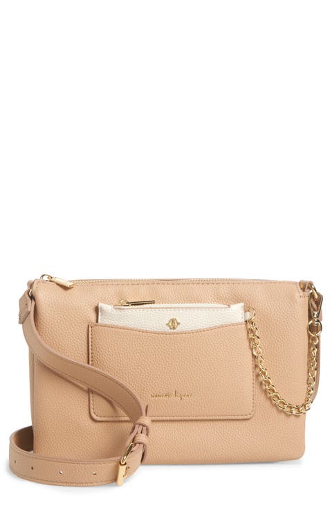 Triple Section Crossbody Bag
