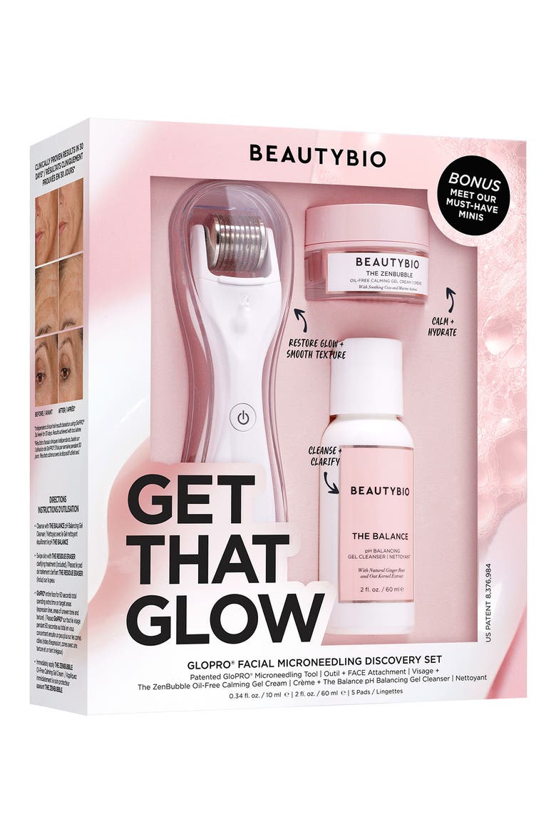 Get That Glow GloPRO® Facial Microneedling Discovery Set $233 Value, Alternate, color, NO COLOR