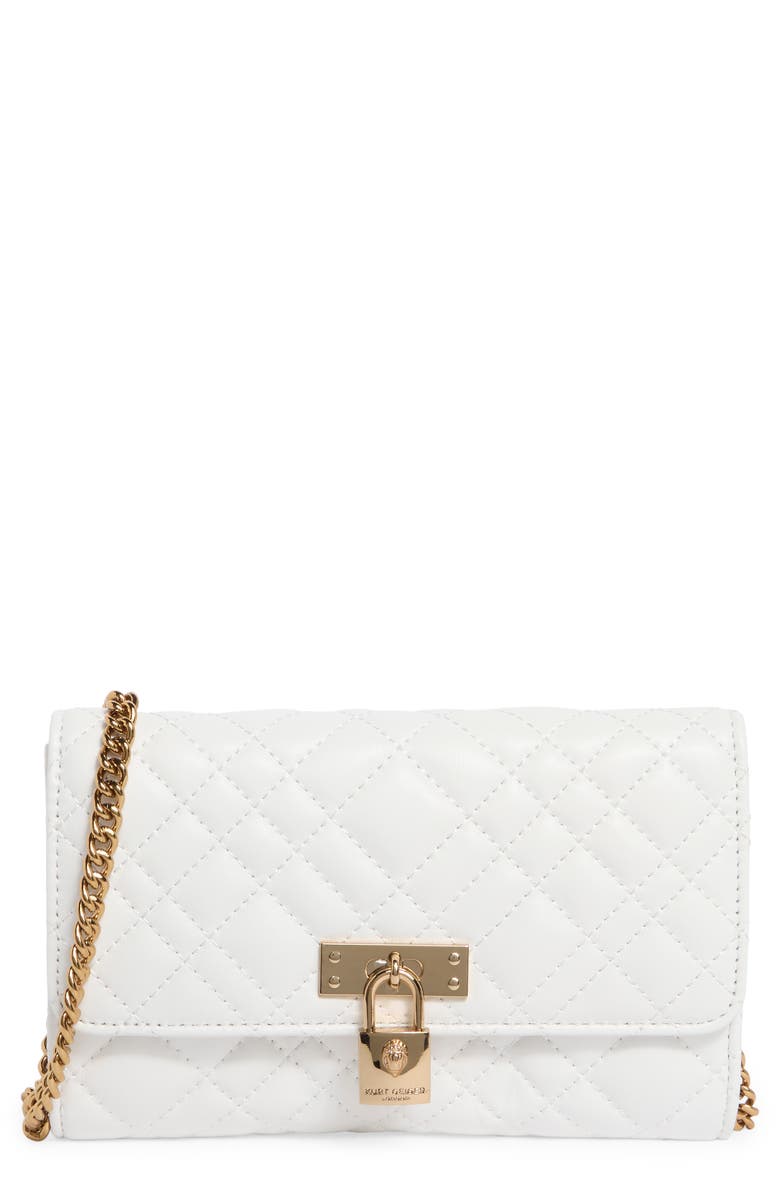 Kurt Geiger London Brixton Wallet on a Chain, Main, color, White