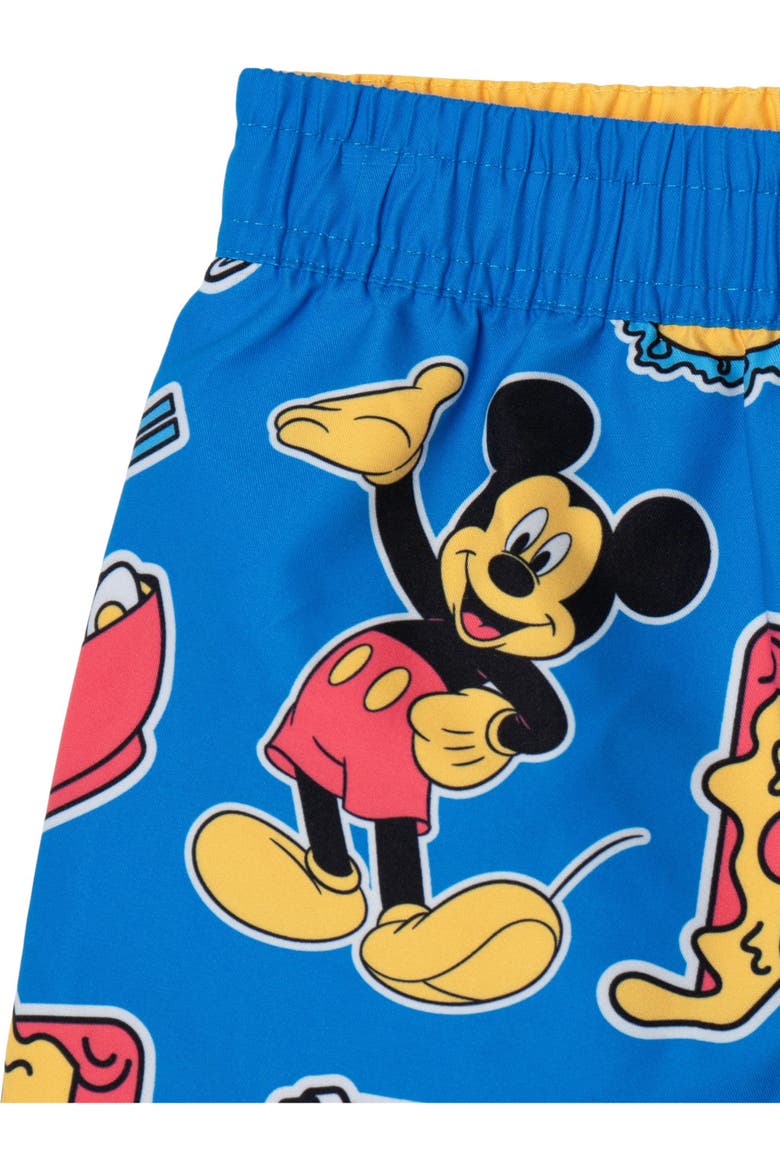 Mickey Mouse UPF 50+ Swimwear Swim Trunks, Alternate, color, Royal Blue Mickey