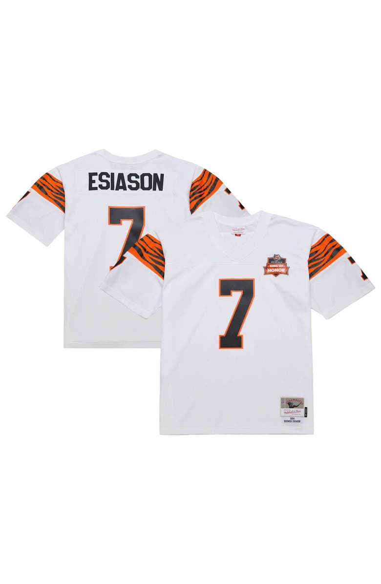 Mitchell & Ness Men's Mitchell & Ness Boomer Esiason White Cincinnati Bengals 1984 Legacy Replica Jersey, Alternate, color, White