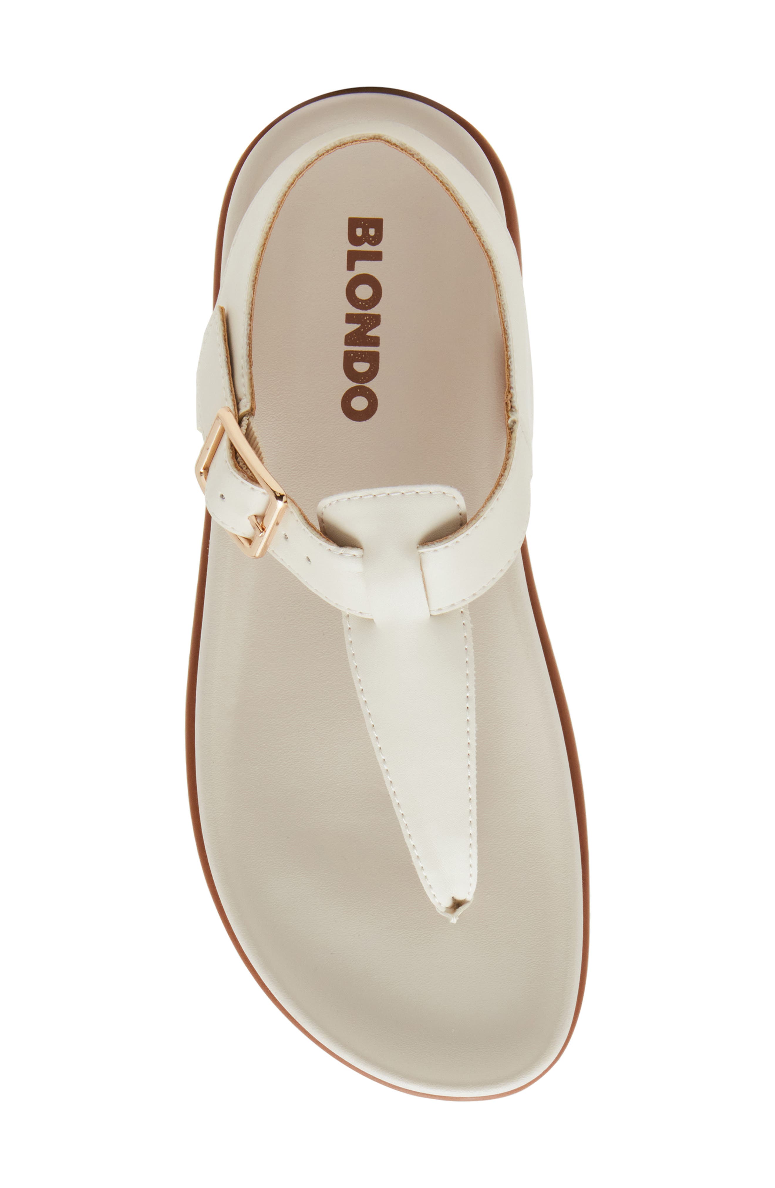 Blondo Niomi Ankle Strap Sandal, Alternate, color, Bone