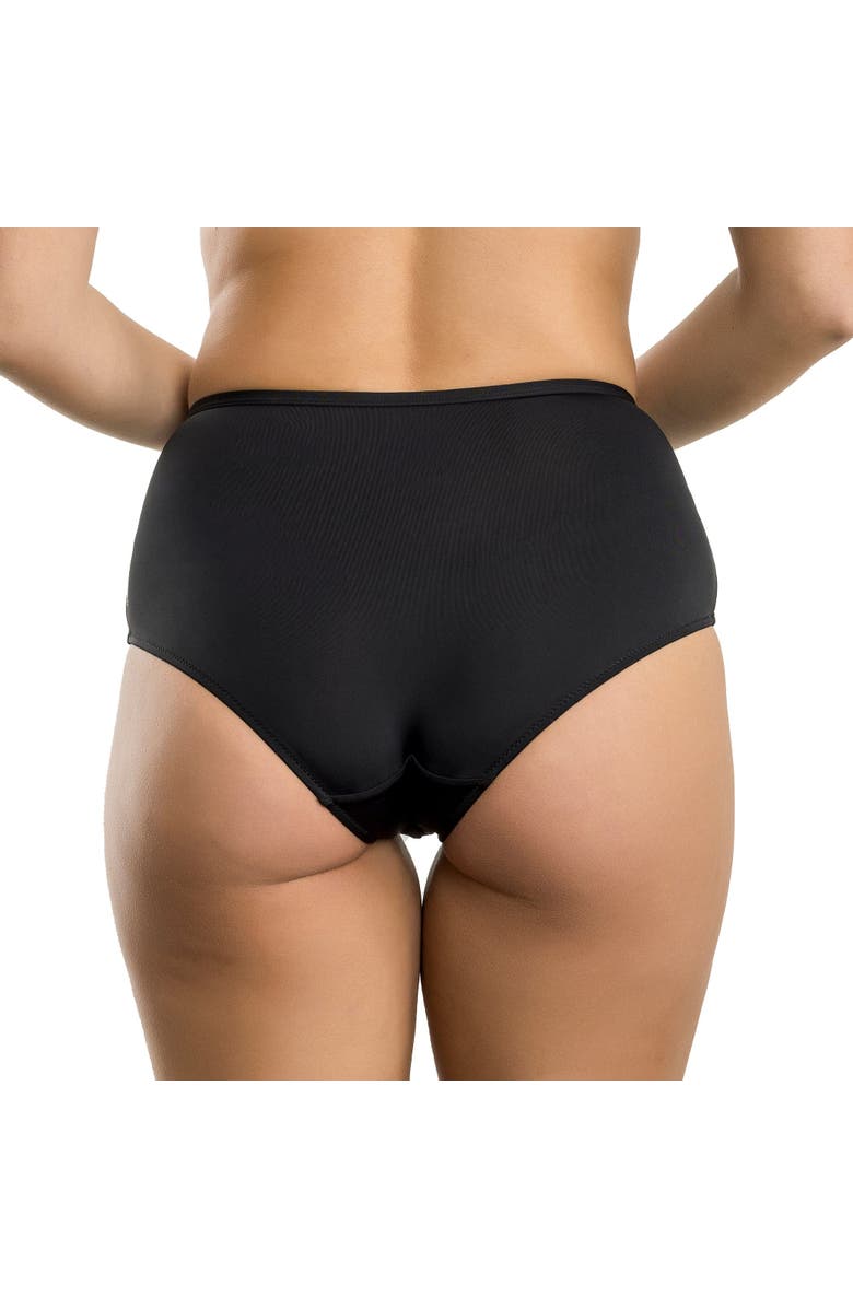Parfait Charlene High Waist Brief, Alternate, color, Black