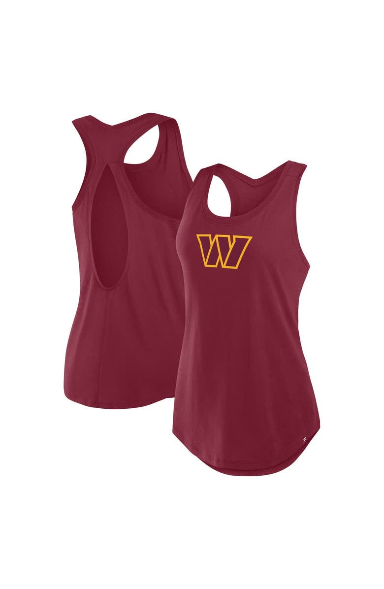 FANATICS Women's Fanatics Burgundy Washington Commanders Iron Fan Tank Top, Alternate, color, 
