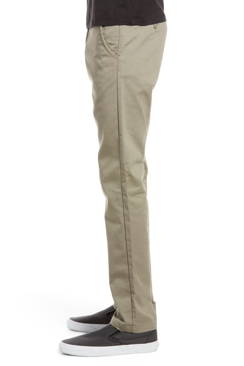 Authentic Slim Fit Stretch Chinos, Alternate, color, VETIVER