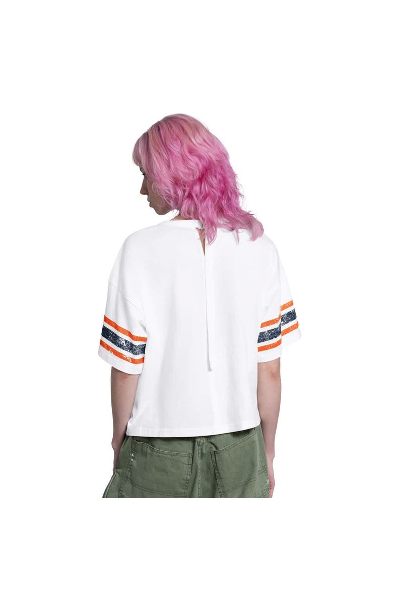 STARTER Women's Starter  White Detroit Tigers Cropped Hurry Up Offense T-Shirt, Alternate, color, White