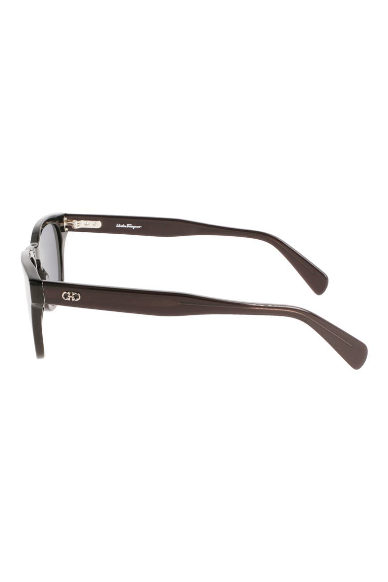 49mm Small Rectangular Sunglasses, Alternate, color, BLACK