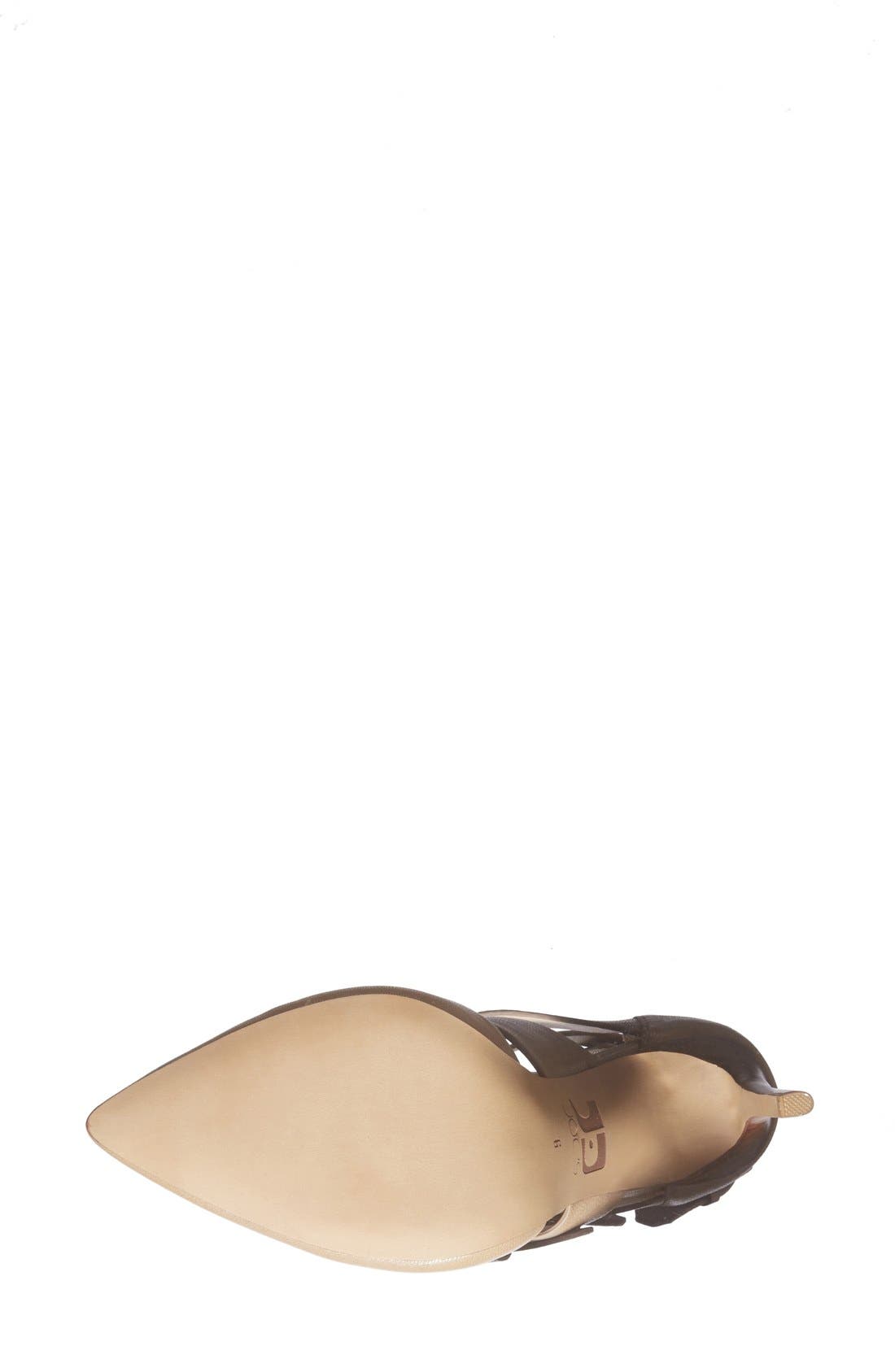 'Giddy' Leather Pointy Toe Pump, Alternate, color, TOBACCO LEATHER