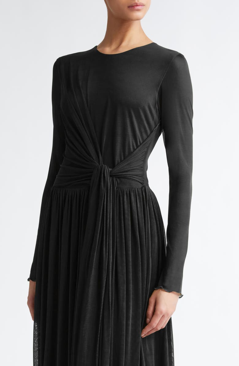 Giambattista Valli Twist Front Long Sleeve Jersey Dress, Alternate, color, 