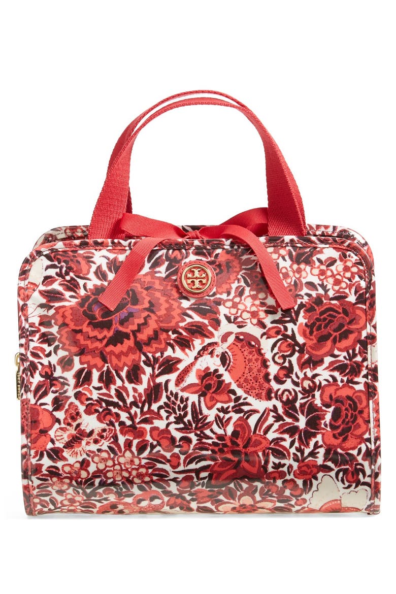 Hanging Cosmetics Case, Main, color, KYOTO COMBO A RED