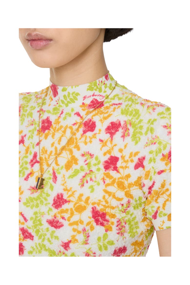 Floral Cotton Blend Top, Alternate, color, Fuchsia pink