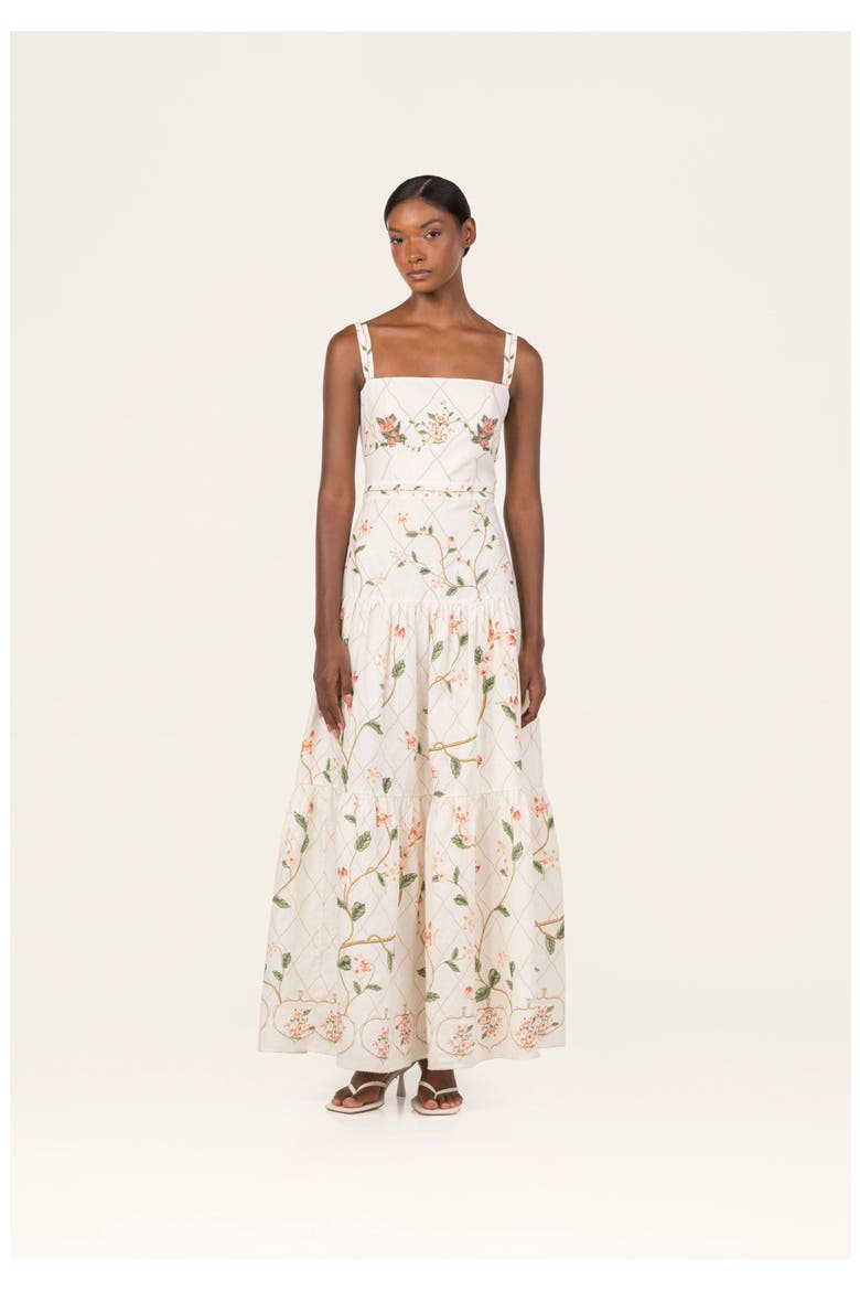 Lima Navegante Maxi Dress, Alternate, color, Ivory