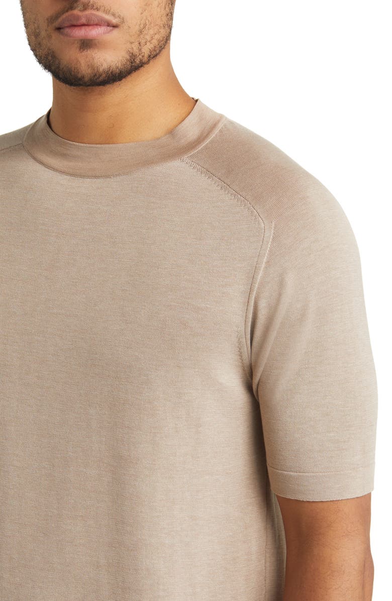 Jack Victor Victoria Cotton & Silk T-Shirt, Alternate, color, Sand