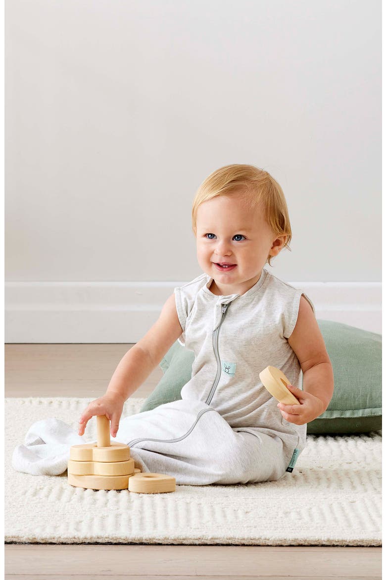 0.2 Tog Organic Cotton Wearable Blanket, Alternate, color, GRAY MARLE
