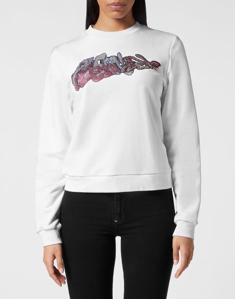Sweatshirt Roundneck Bombing Graffiti Women