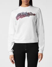 PHILIPP PLEIN Sweatshirt Roundneck Bombing Graffiti Women
