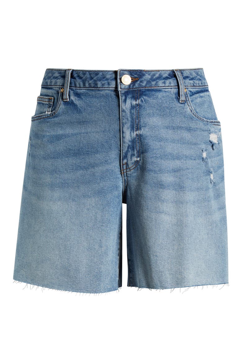 Hailey Cutoff Bermuda Denim Shorts, Alternate, color, FOCUS W/MED BAS