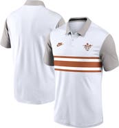 Nike Men's Nike White/Gray Texas Longhorns Athletic Prep Legacy Logo Vapor Performance Polo