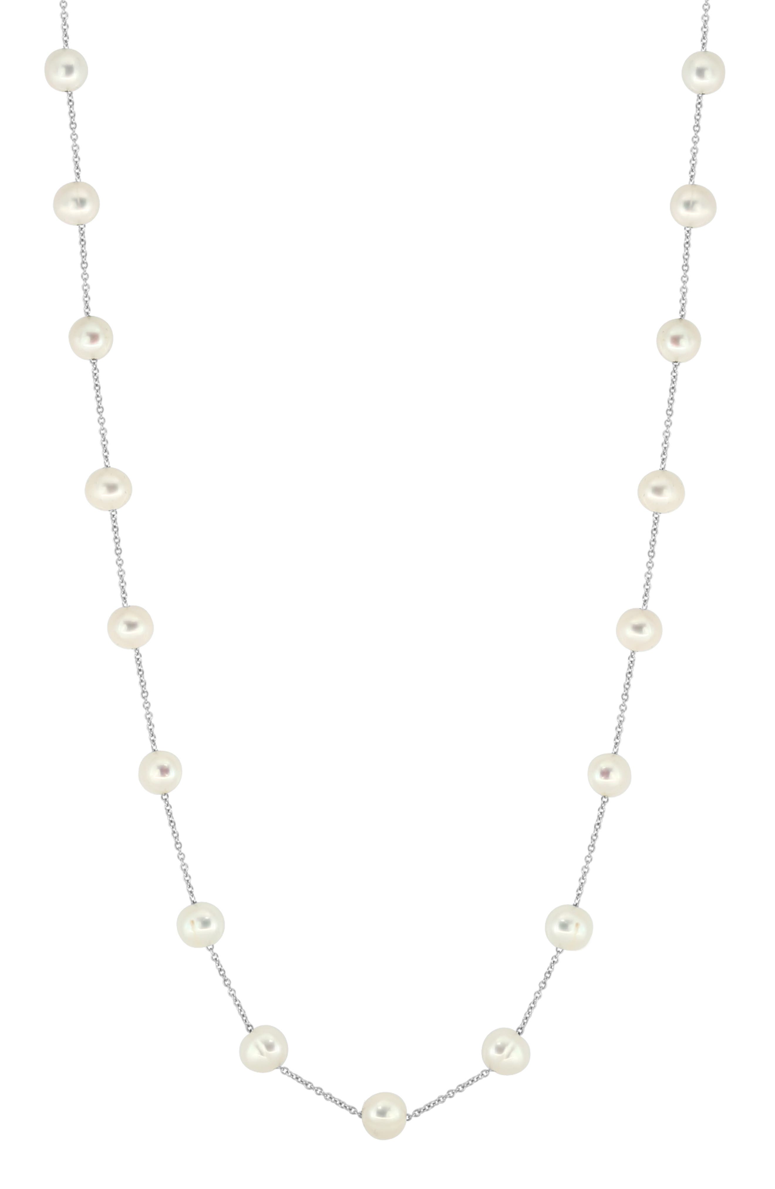 EFFY Sterling Silver Cultured Pearl Necklace