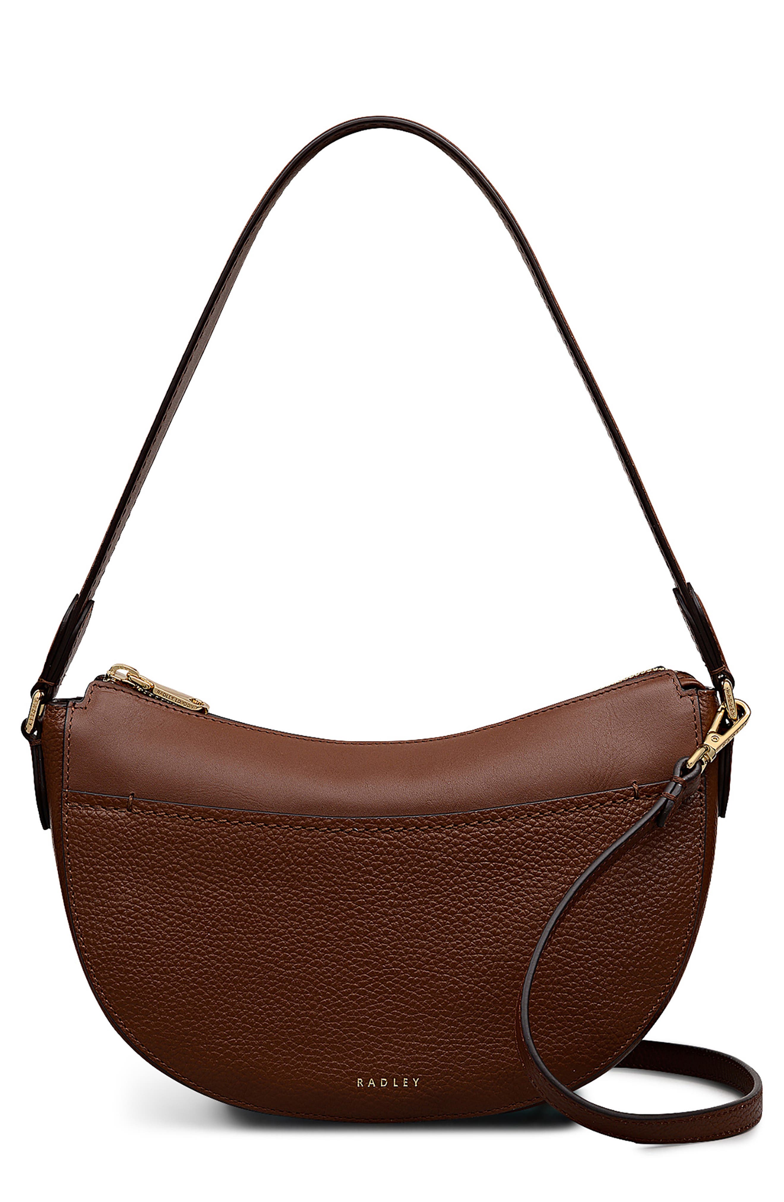 Radley Portland Way Small Zip Top Leather Shoulder Bag