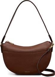 Radley Portland Way Small Zip Top Leather Shoulder Bag