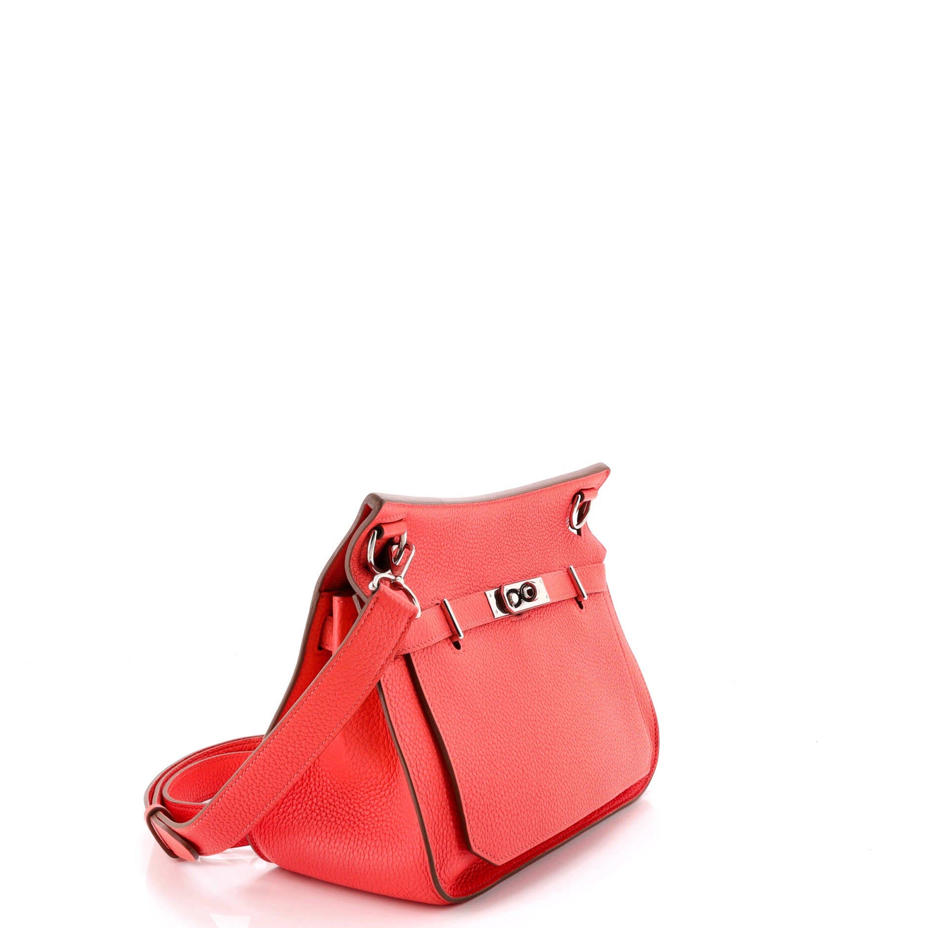 Pre-Owned Hermes Jypsiere Bag Clemence 28, Alternate, color, Rouge Pivoine