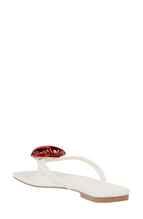 Katy Perry The Camie Heart Flip Flop In Optic White