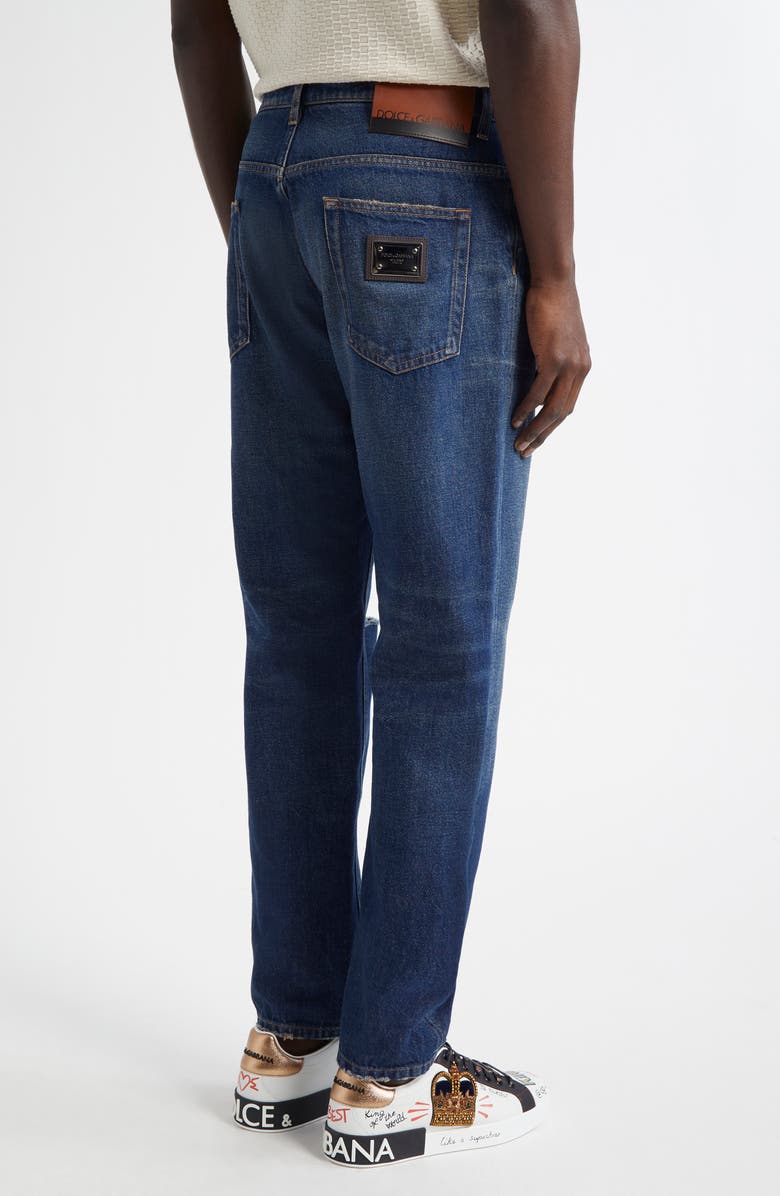 Dolce&Gabbana Distressed Denim Jeans, Alternate, color, Ariante Abbinata
