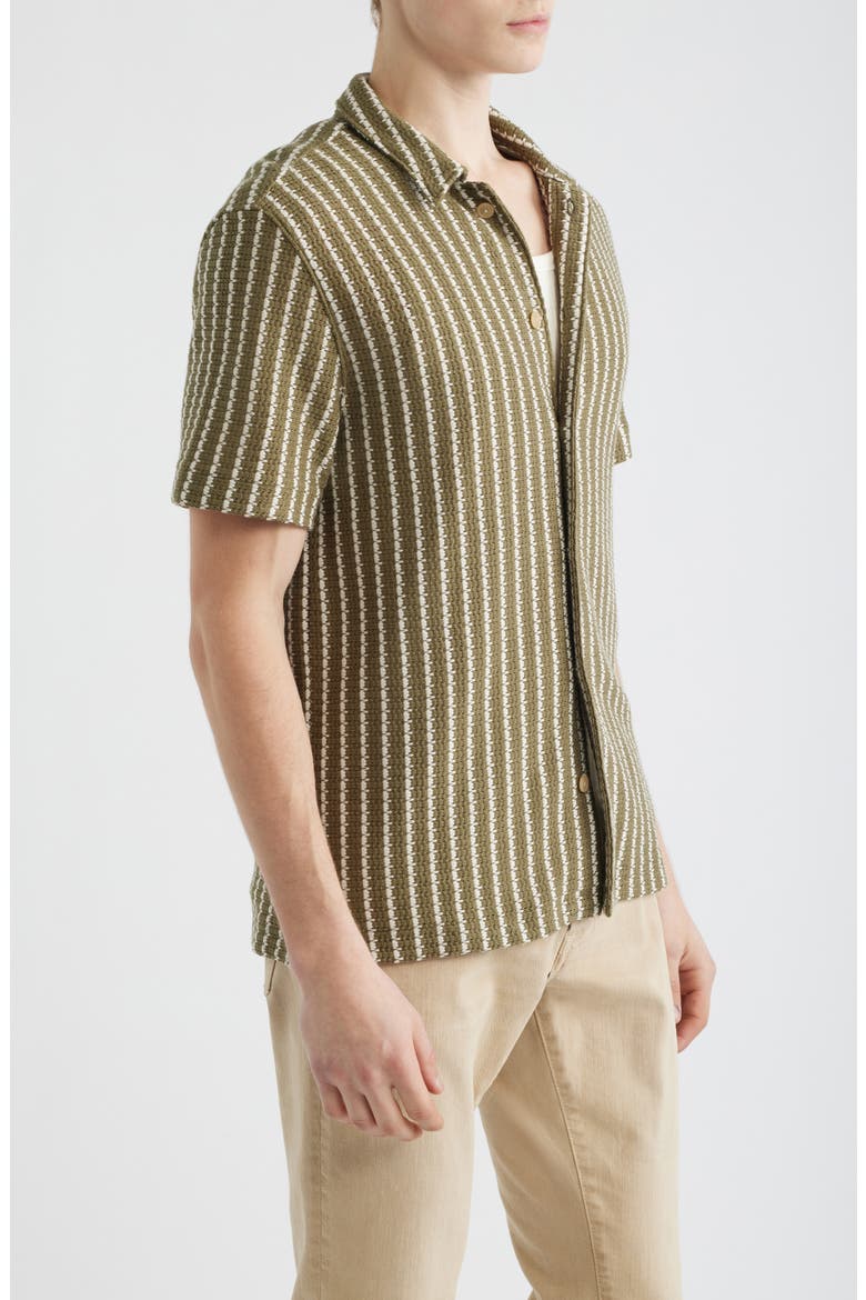 Naples Stripe Shirt, Alternate, color, STRIPE OLIVE