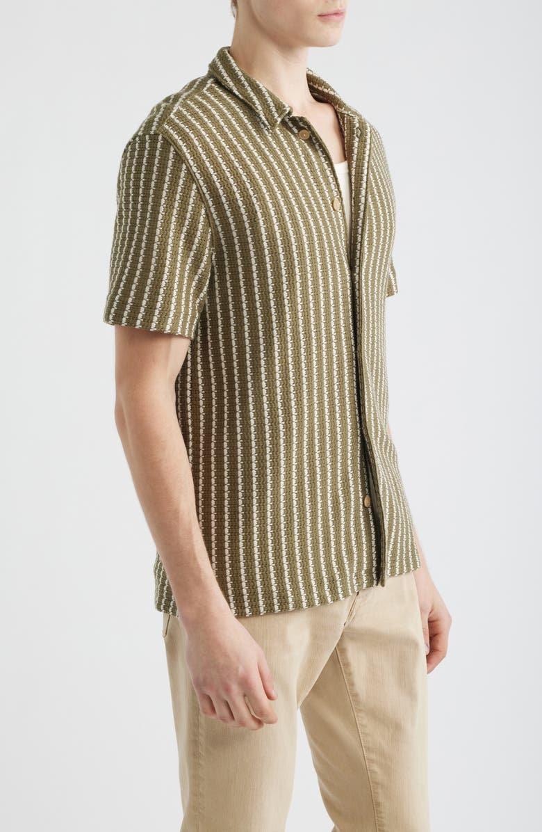 Madewell Naples Stripe Shirt, Alternate, color, Stripe Olive