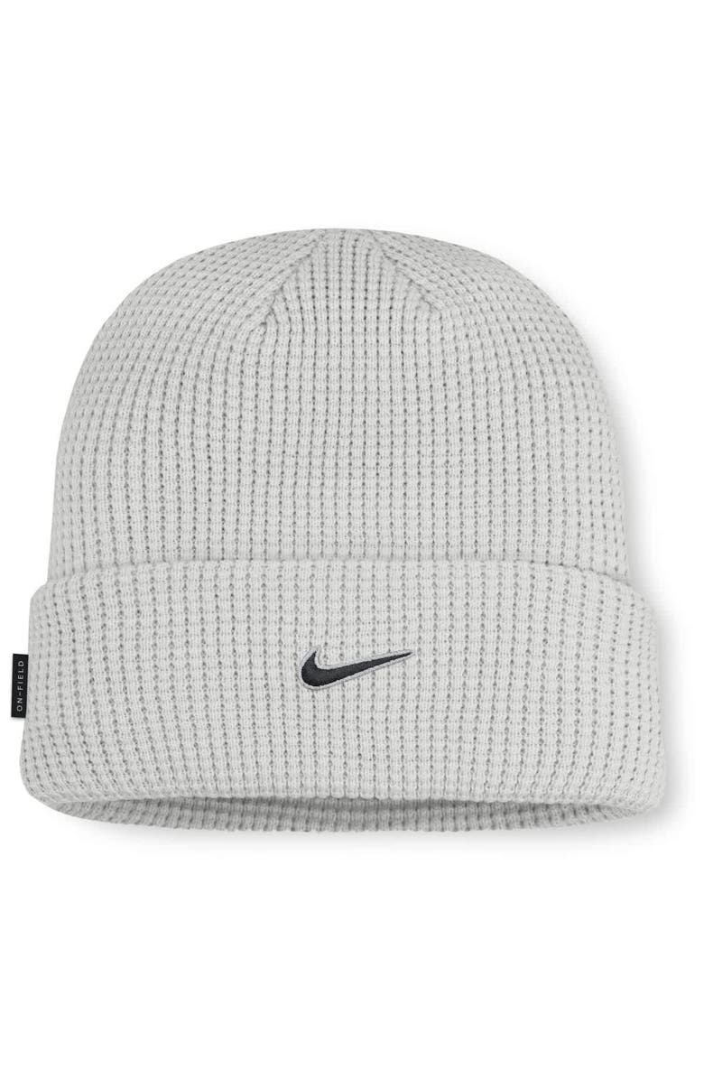 Nike Men Nike Gray Iowa Hawkeyes 2025 On-Field Utility Cuffed Knit Hat, Alternate, color, 