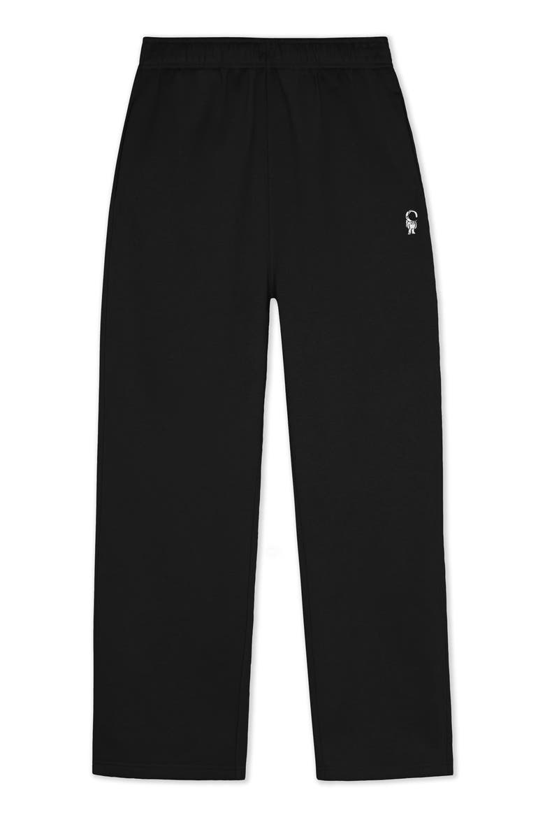 Astronaut Midweight Fleece Relaxed Track Pants, Main, color, Black