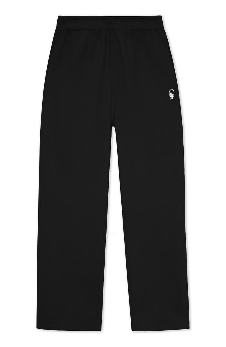 Dalix Astronaut Midweight Fleece Relaxed Track Pants, Main, color, Black