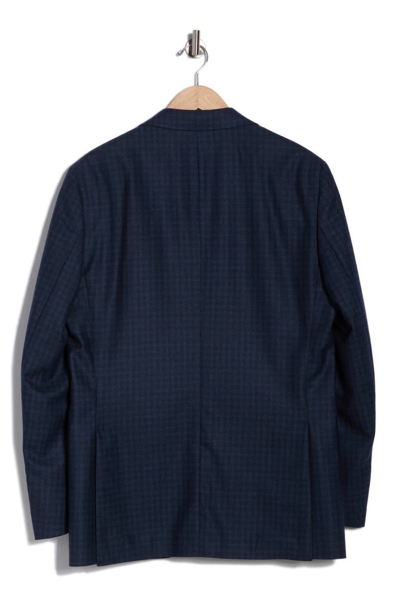 Elex Plaid Wool & Cashmere Blend Sport Coat, Alternate, color, DARK TEAL