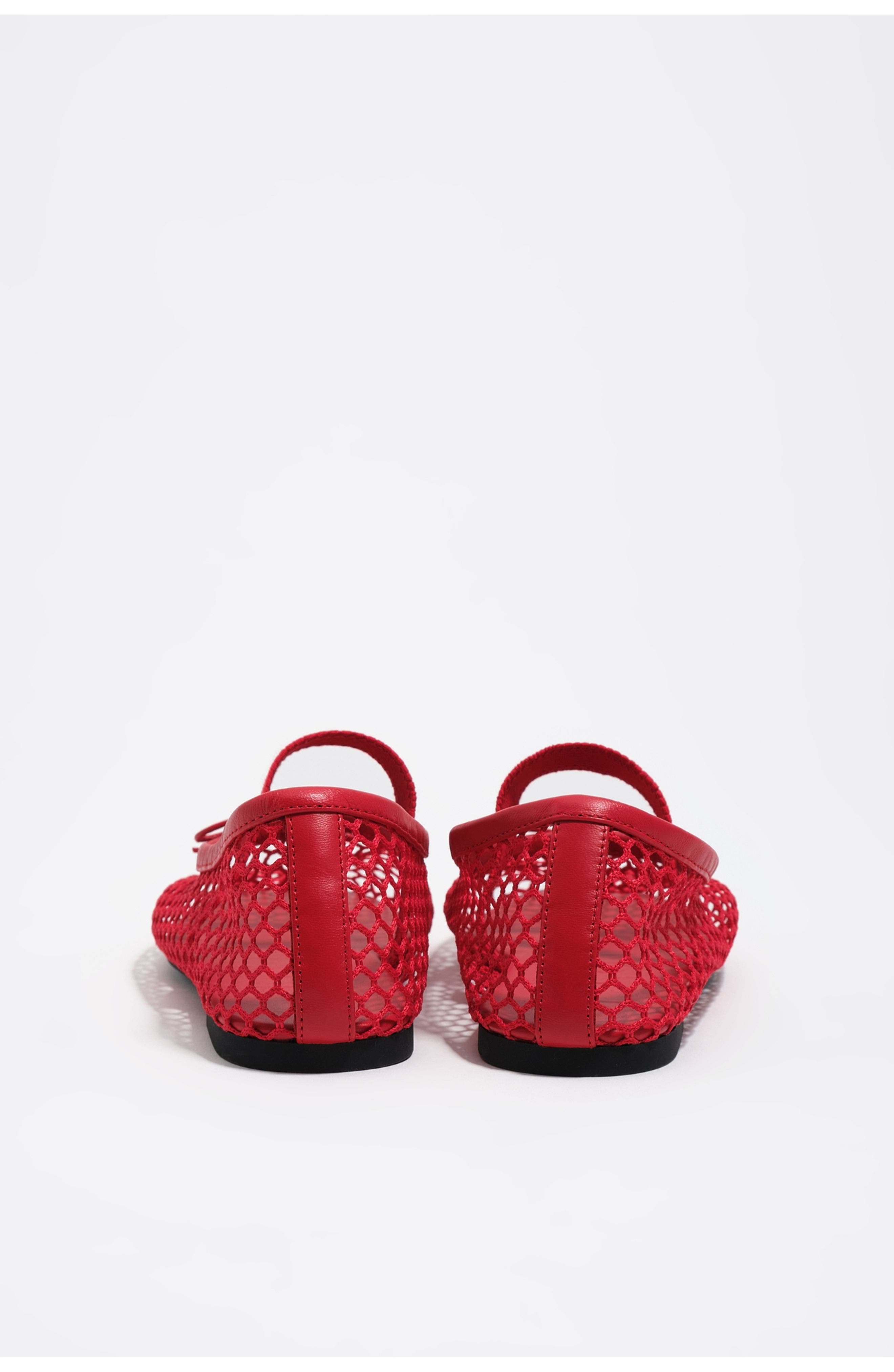 Mesh Ballerina, Alternate, color, RED