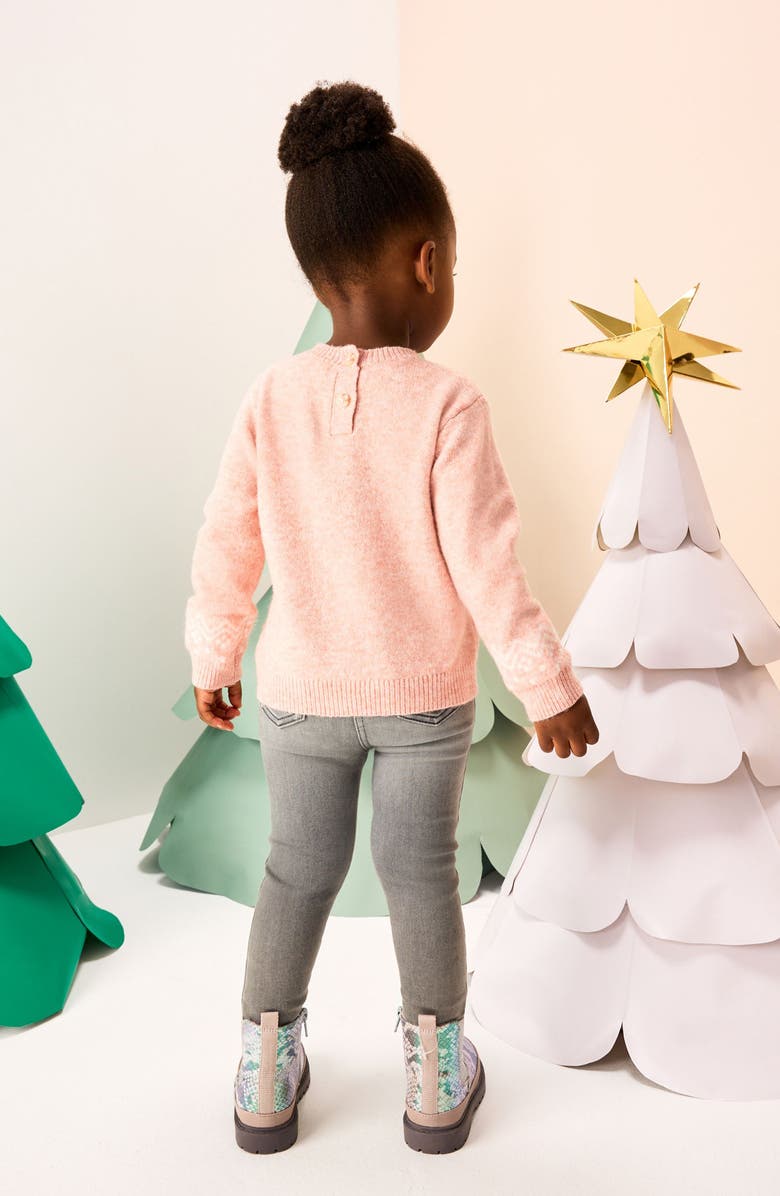 NEXT Kids' Gingerbread House Sweater, Alternate, color, Pink