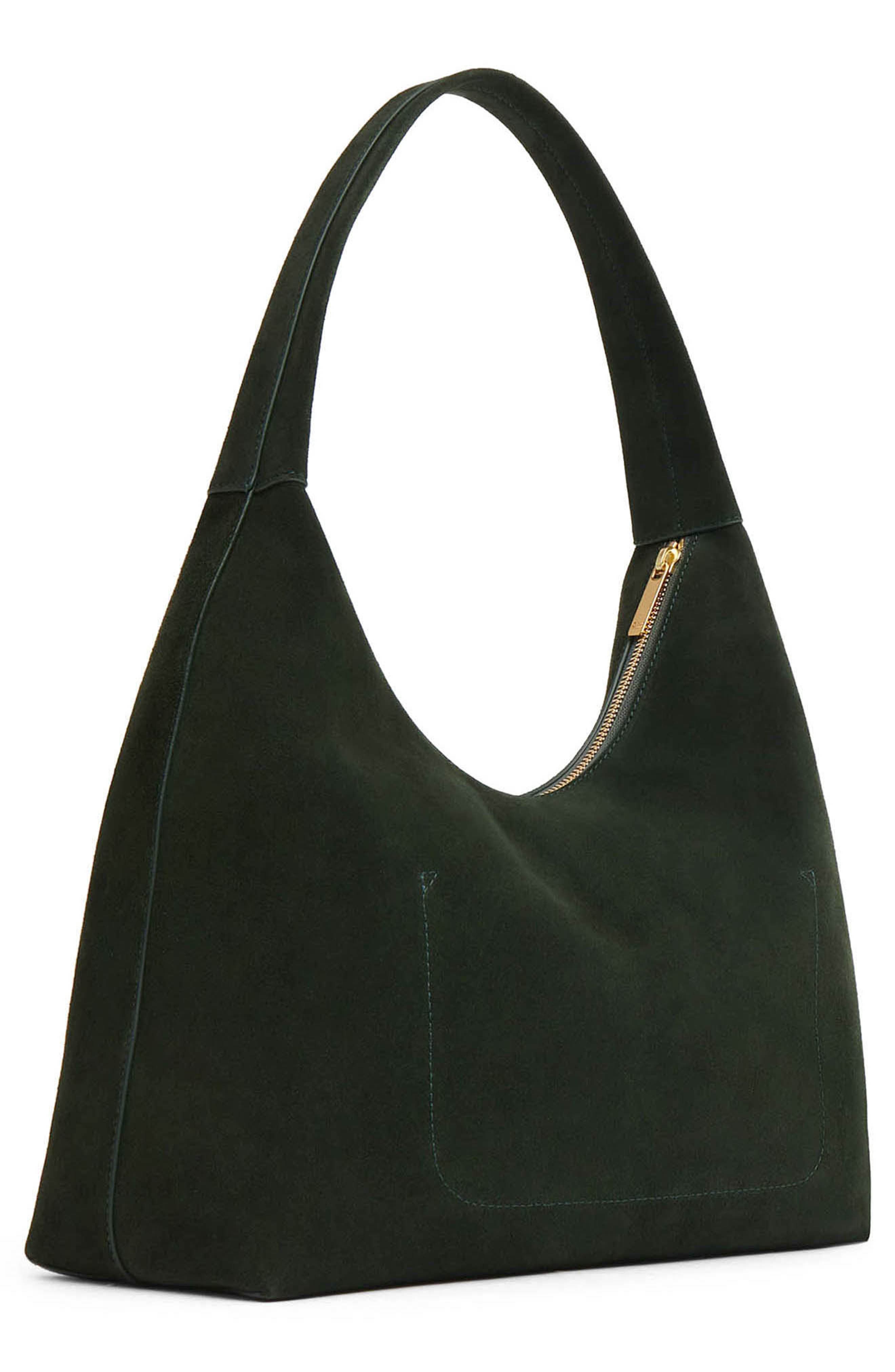 Candy Suede Shoulder Bag, Alternate, color, MOSS
